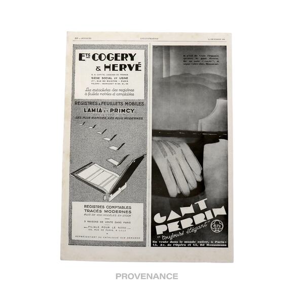 🔴 Hermes Antique Vintage Newsprint Ad - Ready to Wear - Picture 4 of 7